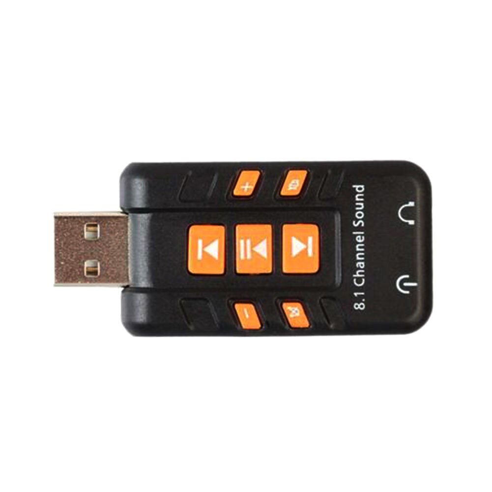 3D Audio- Adapter USB 2,0 8,1 kanal tragbare Computer externe soundkarte (für PC) kopfhörer verstärker Lied ändern hören