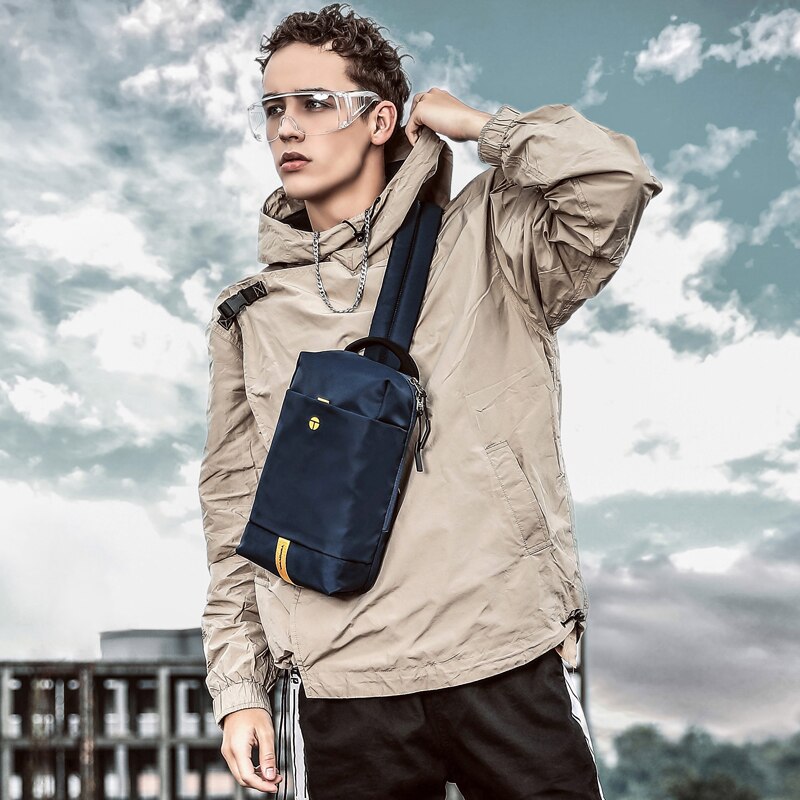 Tangcool Neue Männlichen Brust Tasche Freizeit Wasserdichte Mann Nylon schulter tasche Korea Stil Crossbody-tasche Für Student Teenager Tasche