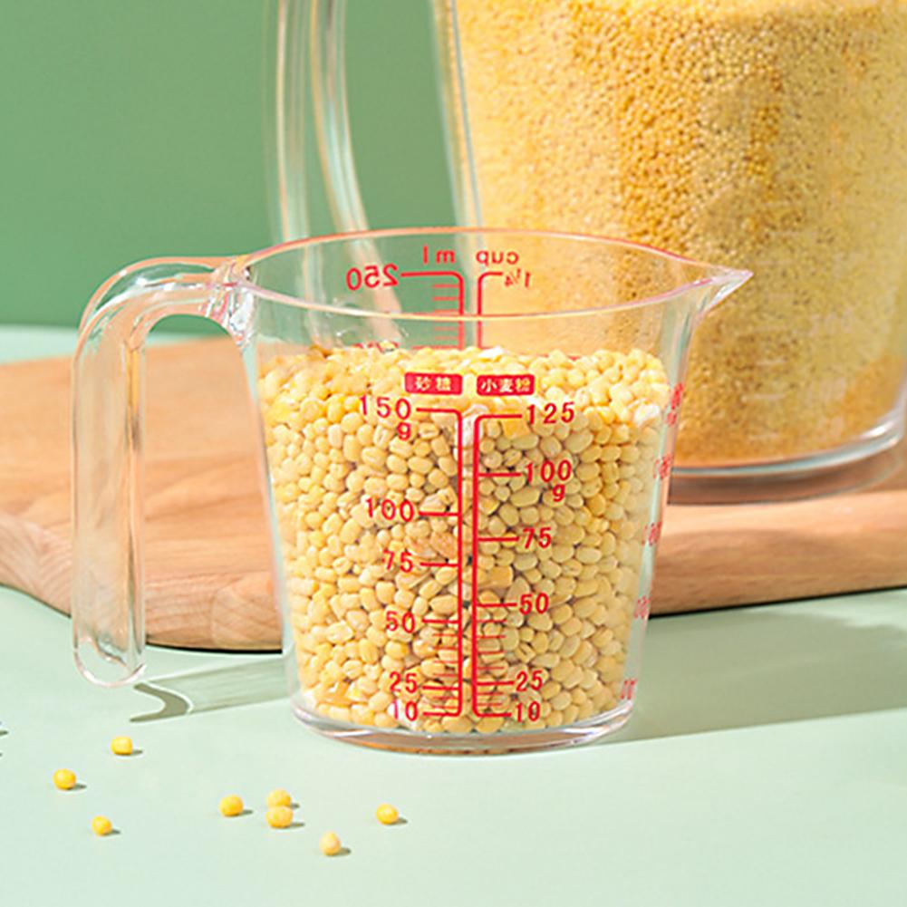 Style Portable Measuring Cup Eco-friendly Clear Scale Plastic Measuring Device Cup for Home Kitchen Supplies Products