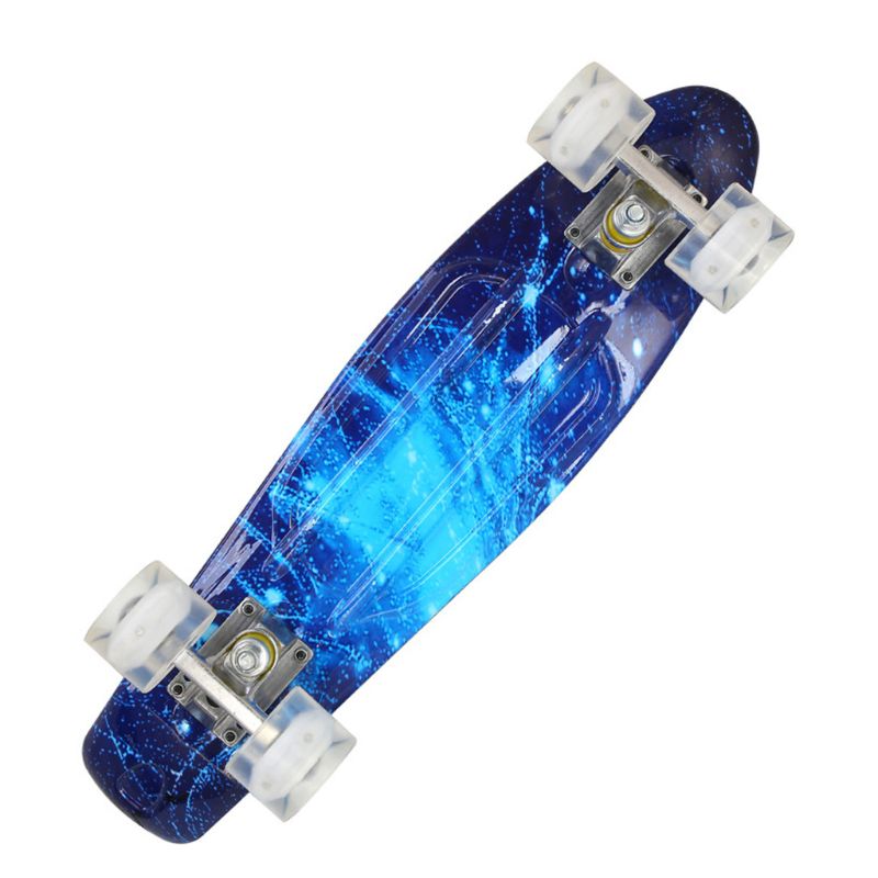 22 \"Skate Board Mini Retro Longboard Plastic 4 wheels Skateboard Outdoor Sport