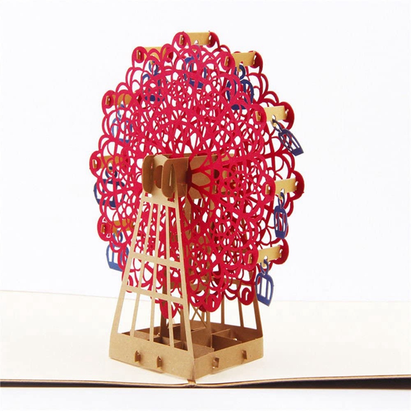 Cute Greeting Card 3D Handmade Greeting Card Suitable for Wedding Anniversary Valentine'S Day Greeting Card: Default Title