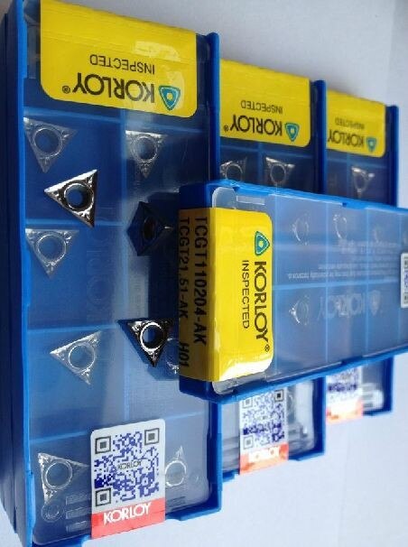 10 stks/set carbide TCGT110204 AK TCGT110202 AK-h01-2 aluminium met hoge graad van afwerking !