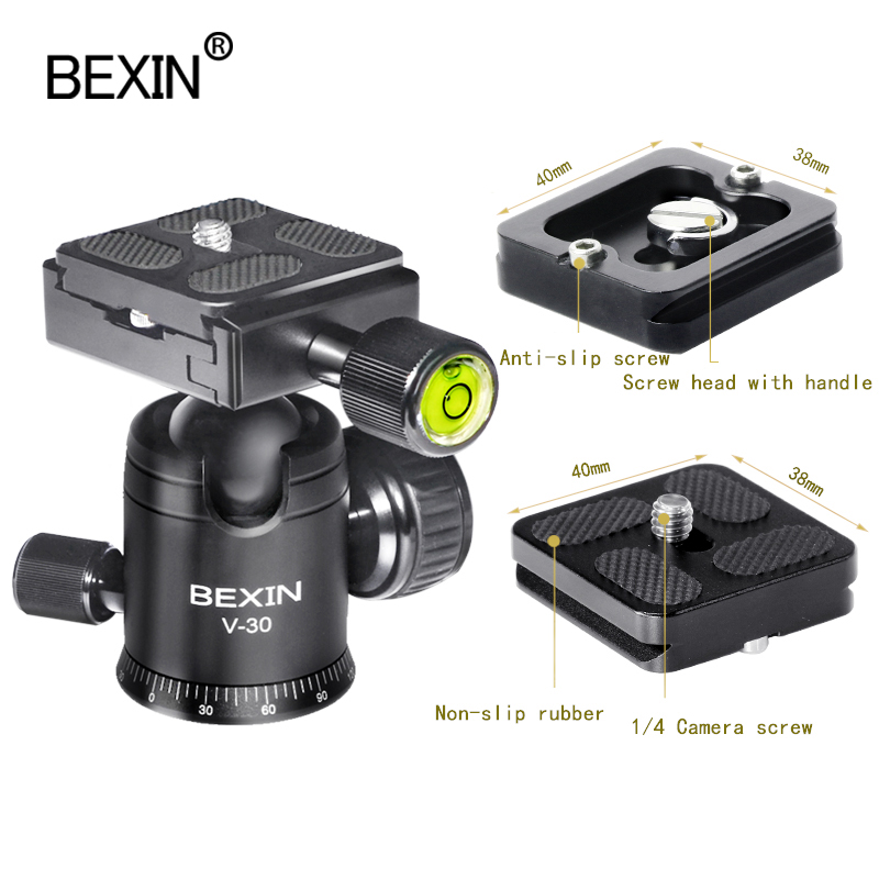 Tripé para câmera, cabeça panorâmica, selfie, mini adaptador para câmera dslr
