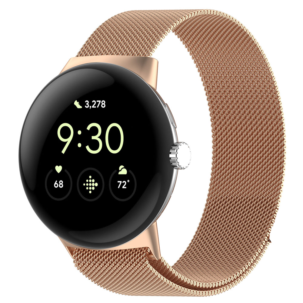 Milanesisk løkkeklokkerem til google pixel watch 3 41mm 45mm watch 3 magnetisk rem armbånd armbånd rustfritt stål metallrem