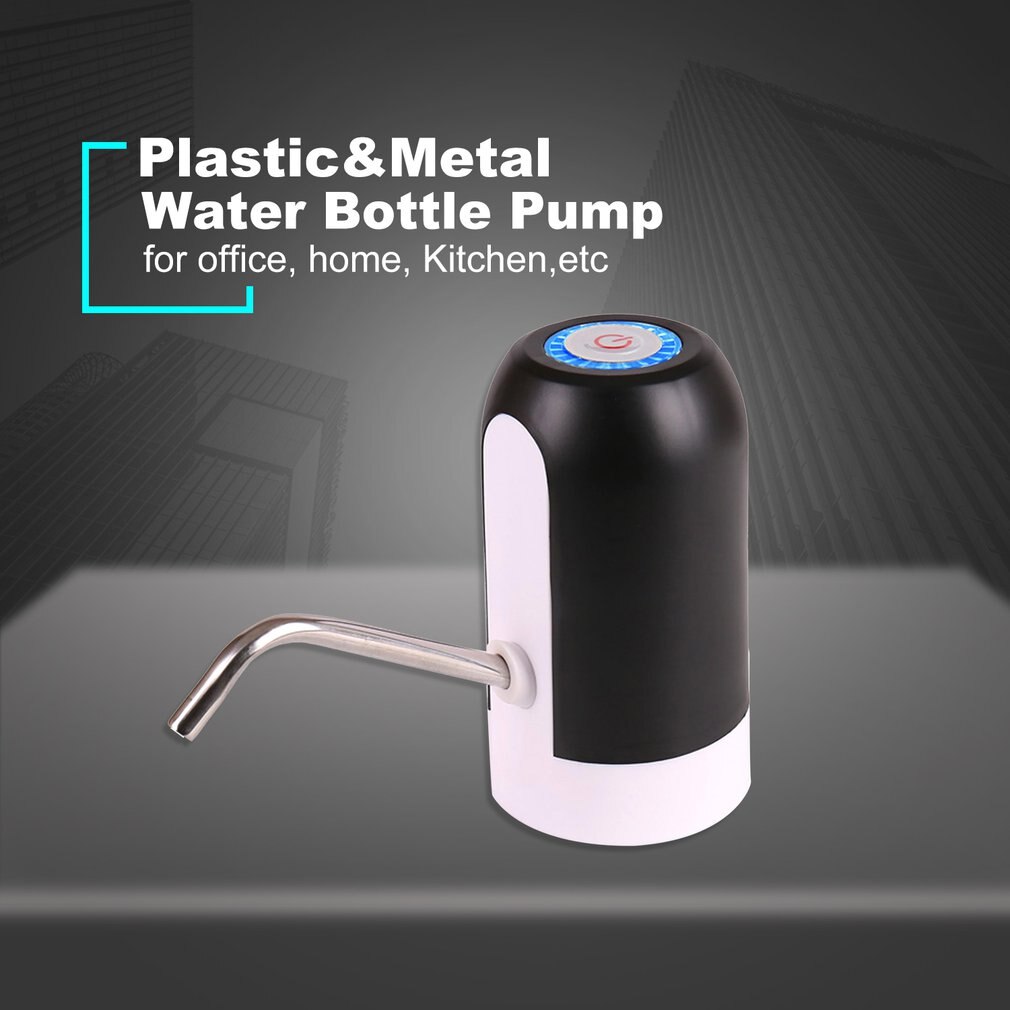 Samrt Water Fles Pomp Draadloze Automatische Drinkwater Pomp Draagbare Elektrische Water Dispenser Met Led Licht Koude Mini Type
