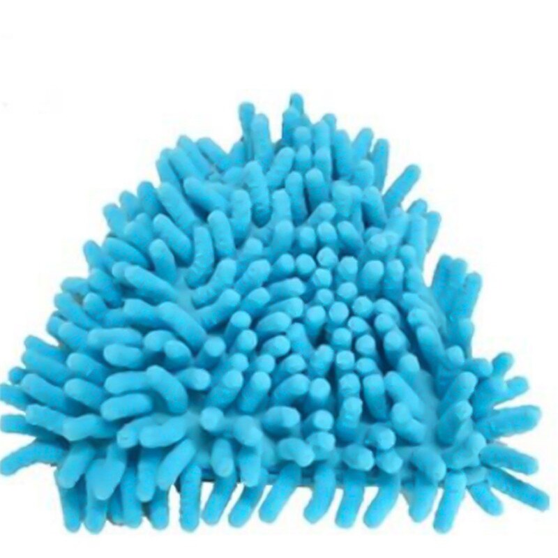 Mini dweil badkamer vloer schoonmaakgereedschap platte luie dweil muur huishoudelijke schoonmaakborstel herbruikbare doek wasbare microvezel stofborstel: Blauwe schoonmaakdoek
