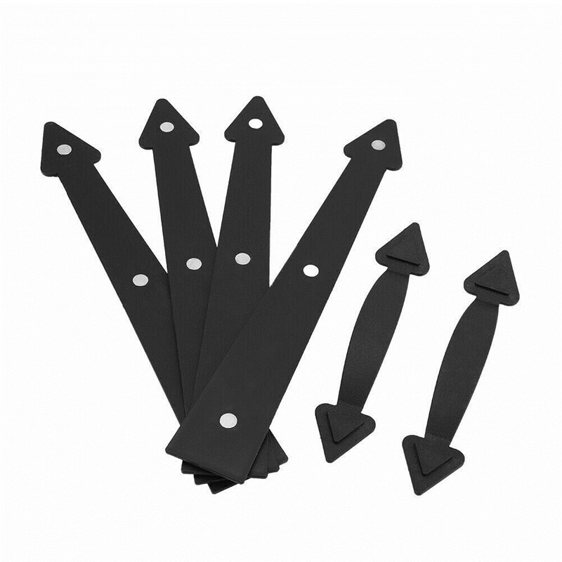 Magnetic Decorative Garage Door Hardware Couch House Double Carriage Door Accents 4 Hinges 2 Handles Decor Kit