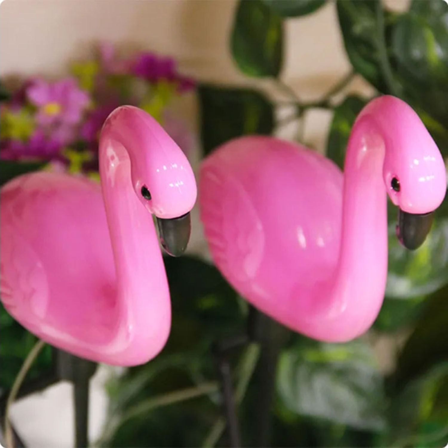Luces solares de jardín con flamencos, luces decorativas impermeables y a prueba de viento, decoración festiva para fiestas, luces de ambiente, 1 ud./3 uds.