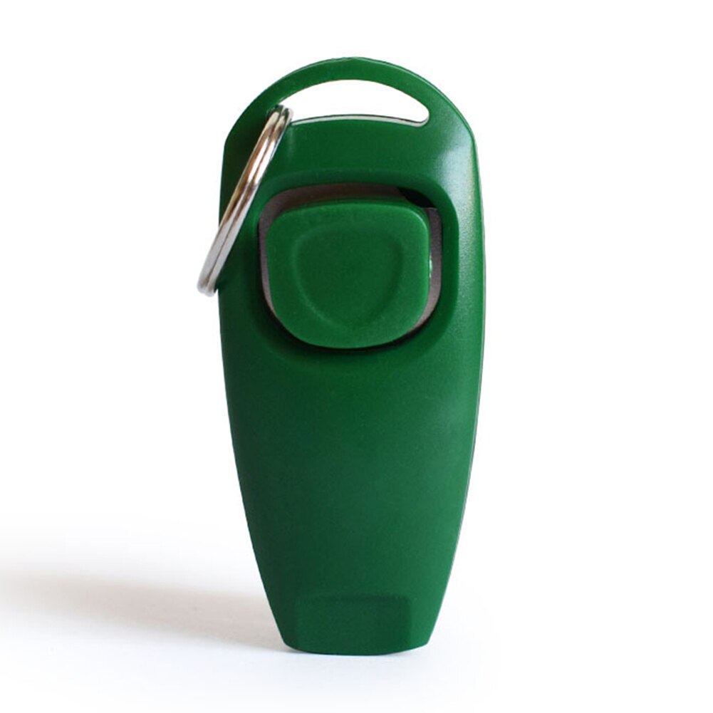 Combo Dog Clicker & Whistle - Training,Pet Trainer Click Puppy With Guide,With Key Ring TSH Shop
