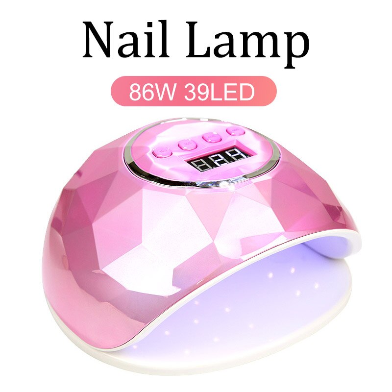 120W Nail Lamp Nail Droger Snelle Uitharding Snelheid Gel Licht Krachtige 60Pcs Led Uv Lampen Voor Alle Gels polish Curing Lamp: F6-Mirror Pink