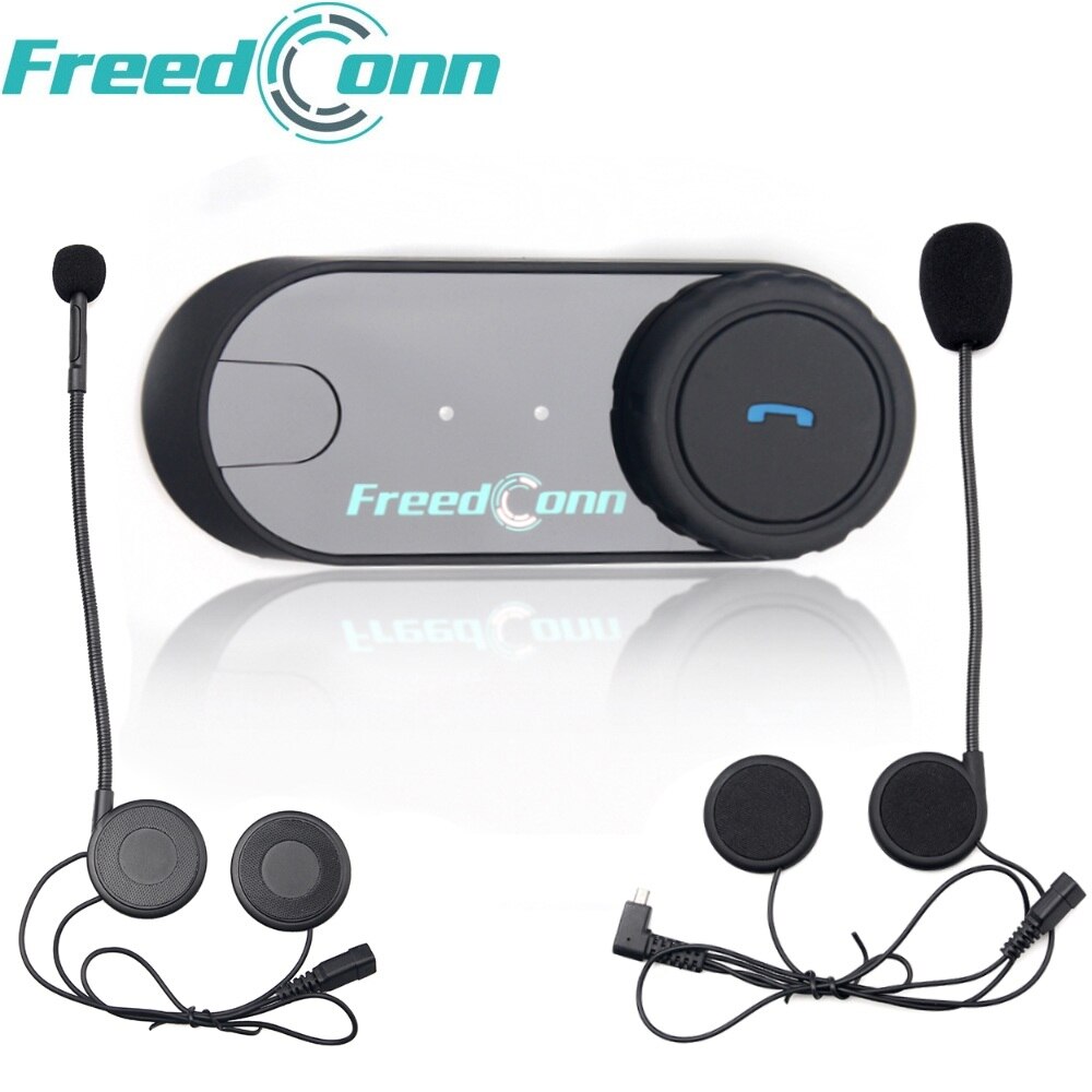 FreedConn TCOM-02S Motorcycle Bluetooth Helmet Headset for Rider and Passenger Pillion Intercom