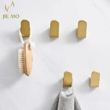 Gancho de aluminio para colgar ropa, accesorios de baño, colgador de puerta de cobre, montado en la pared