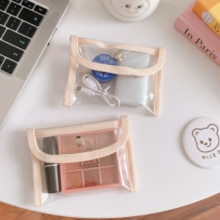 Portamonete in Pvc moda donna trasparente Kawaii carta portafoglio portachiavi borsa per ragazze 2021 nuove borse trasparenti a mano