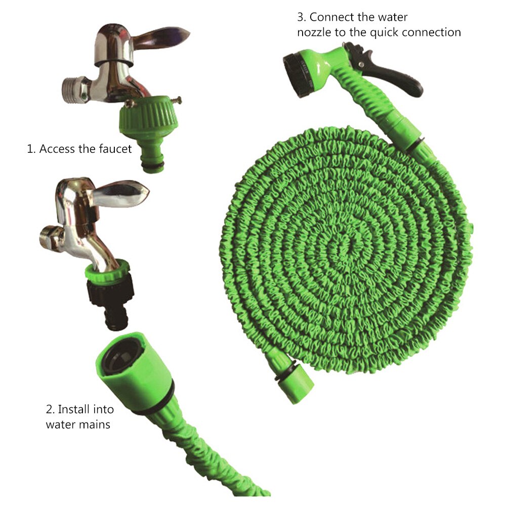 Pistolet haute pression arroseur jardin jet d'eau pelouse arroseur lave-auto télescopique pistolet à eau tuyau d'arrosage buse laveuse directe Y