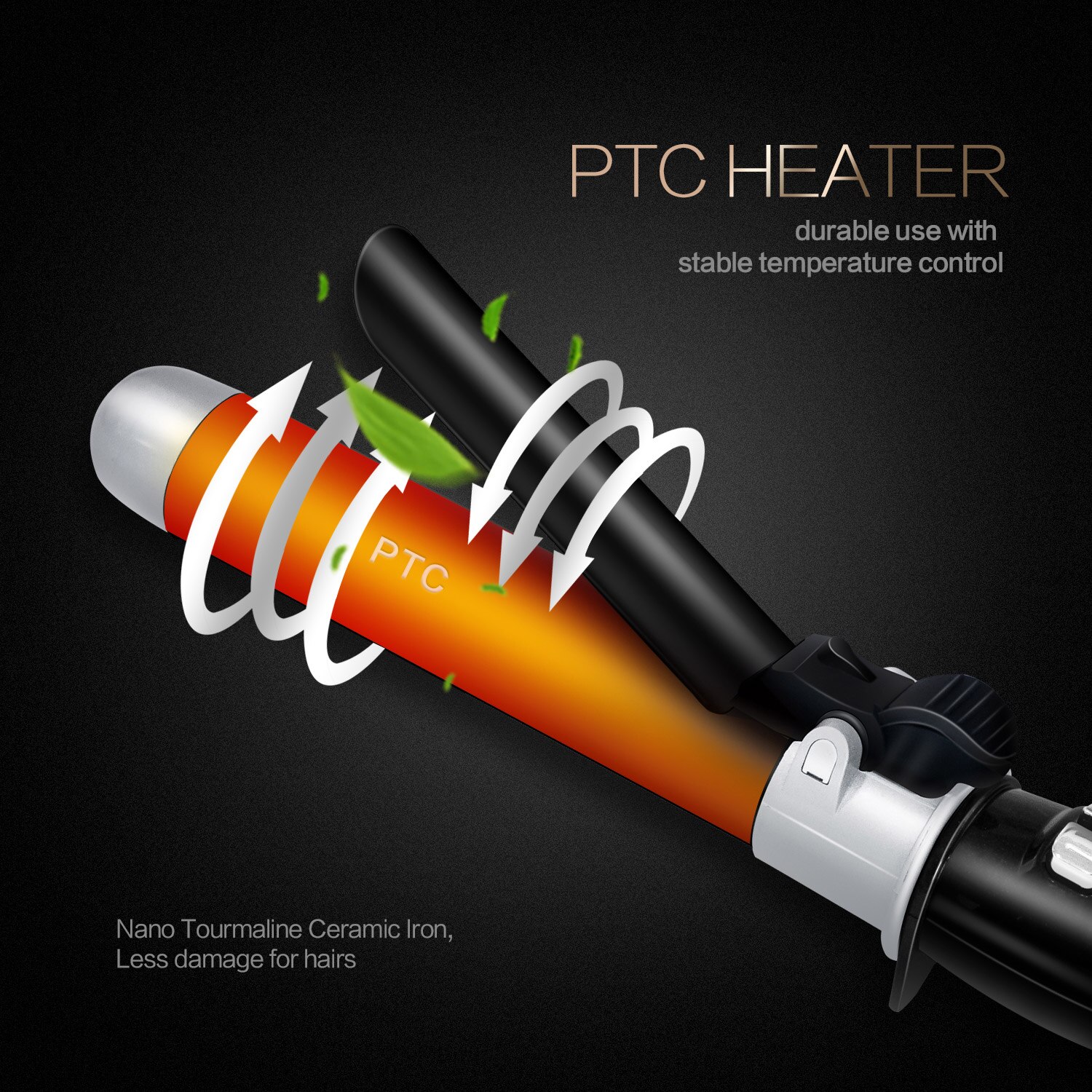 Plancha rizadora de pelo, máquina rizadora de pelo, utensilios de peluquería de cerámica varita mágica de rizado, rizador de pelo