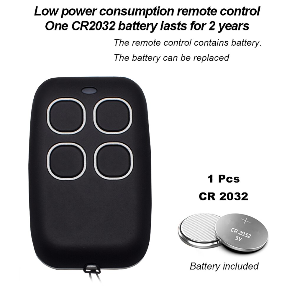 Clone Gate Command Keychain Multi Frequency Duplicate 287-868MHz Copy Garage Door Remote Control Fixed Rolling Code Opener