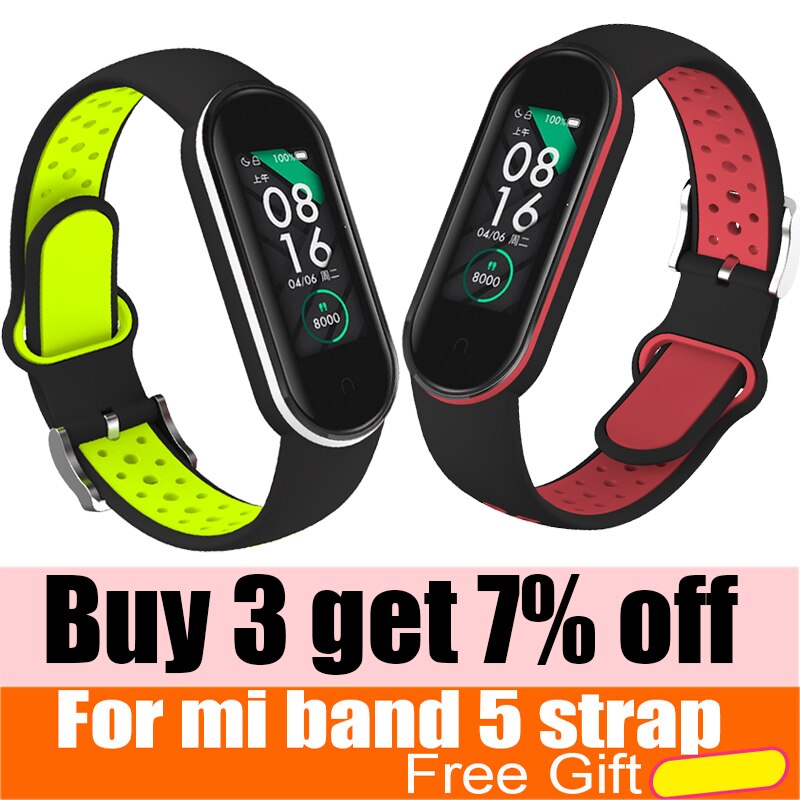 Mi Band 5 Wrist Strap for Xiaomi Mi Band 5 NFC Silicone Wristband Bracelet Mi5 Smart Watches Miband5 Accessories Sport Strap