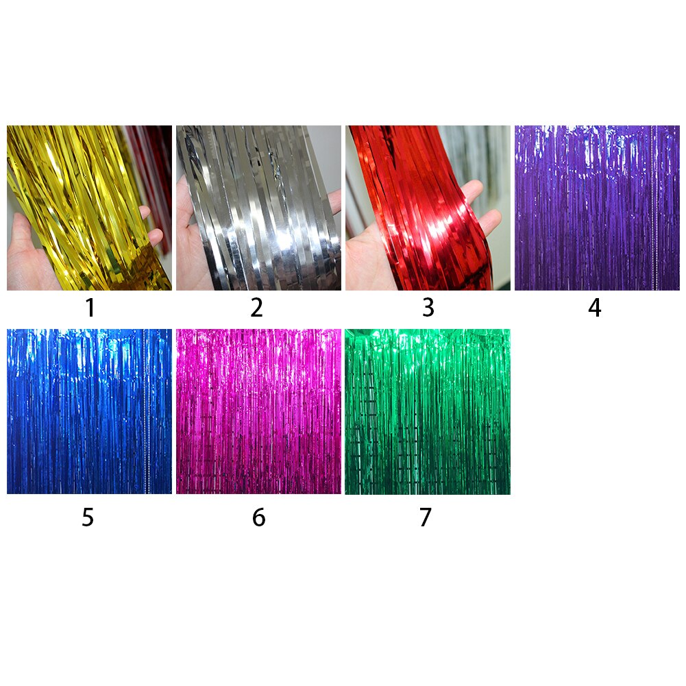 Folie Fringe Gordijnen Photo Booth Klatergoud Deur Achtergrond Party Decoratie