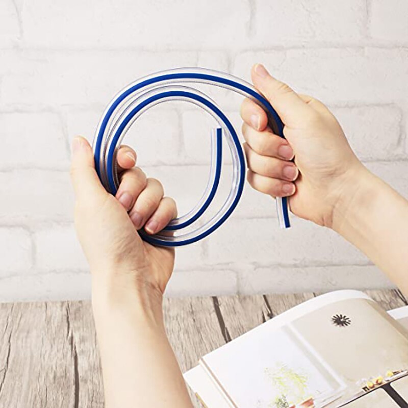 Multifunctional Flexible Curve Ruler Measuring Drawing Ruler Woodworking Tailors Pattern Tools Student Supplies