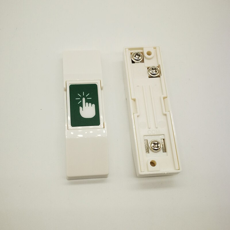NO/NC/Com Contact Exit Button Mini size plastic access exit button Slim exit switch with back box for all kinds doors