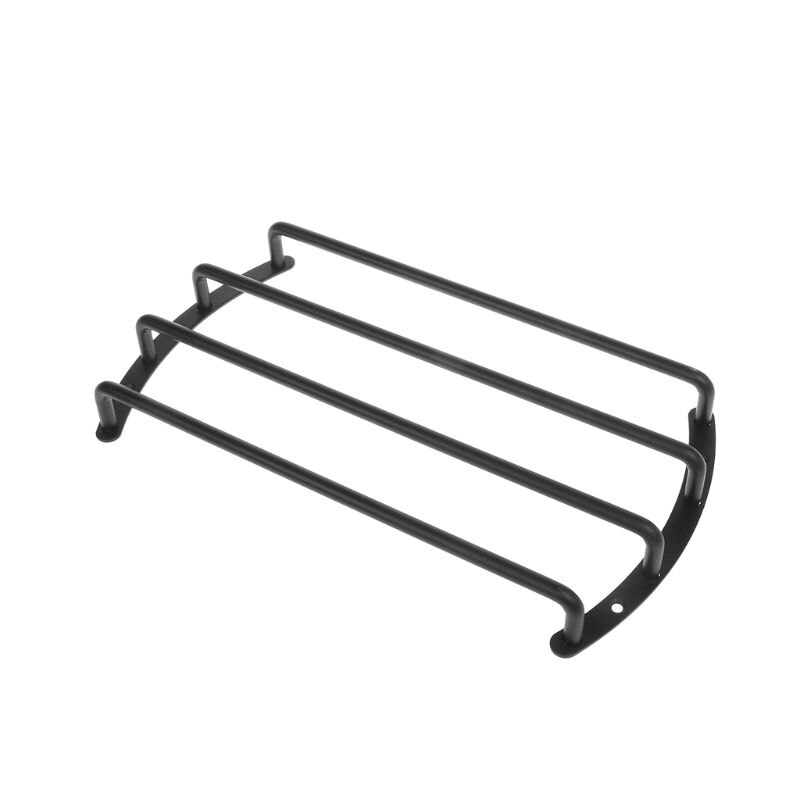 Subwoofer høyttalergitter deksel bar grille 4 spaker 10 " 12 " svart metall avrundede kanter bilhøyttalere