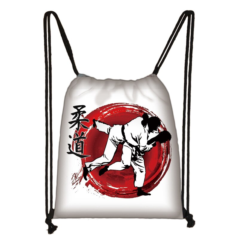 Mochila informal con cordón para artes marciales, bolsa de almacenamiento para Karate, Taekwondo, Aikido, Jujitsu, diario: 016