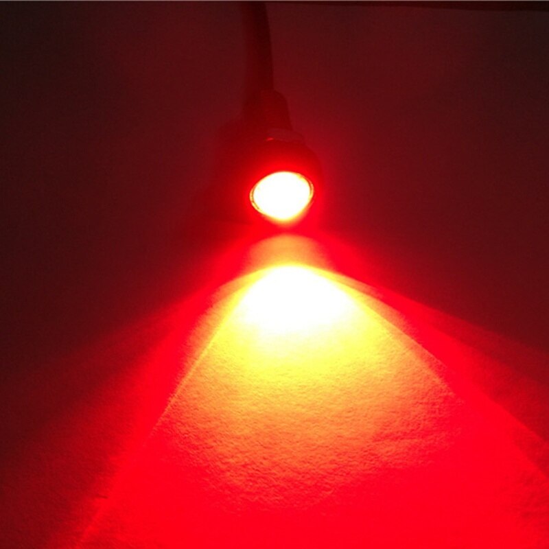 Luces decorativas Led resistentes al agua, 18MM, Ojo de águila, 9W, luces de marcha atrás ultrafinas para bicicletas y motocicletas