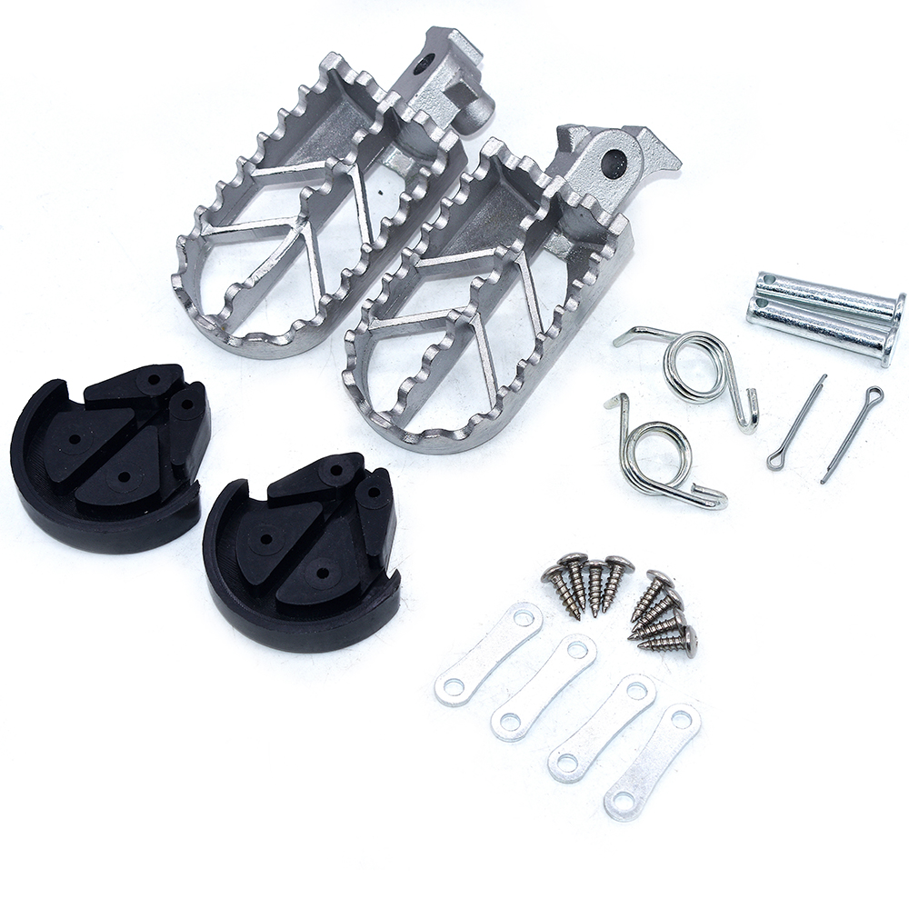 Motorcycle Stainless Steel Footpegs Foot Pegs Rest For Pit Dirt Motor Bike Pitster Pro XR50 CRF50 CRF70 SSR Thumpstar Motocross