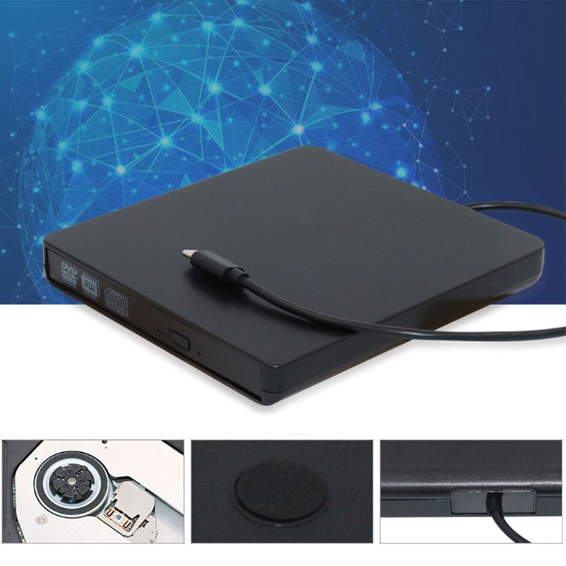 USB C tipo C DVD RW grabador externo Unidad óptica DVD grabador Rom para macbook Notebook PC ordenador