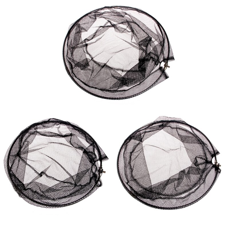 Stainless Steel Frame Fishing Folding Net Brail Head Round Mesh Accessories