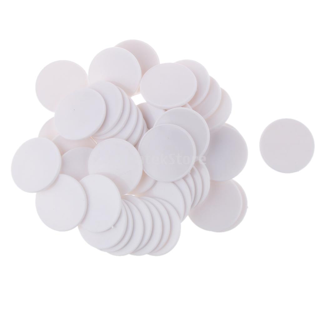 Pack of 50pcs Casino Poker Chips Poker Game Counters Board Game Chips Kids DIY Craft Chips 40mm: 12