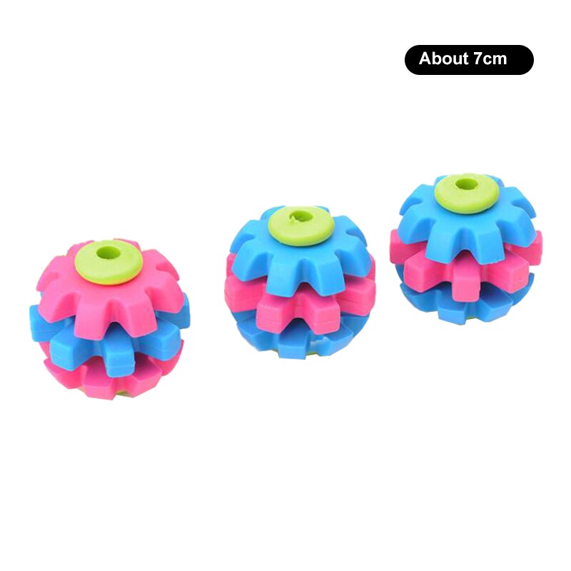 Durable Rubber Dog Toys Bite Resistant Dog Chew Toy Chihuahua Teddy Bulldog Puppy Pet Toys For Small Dogs Cleaning Teeth Toy: Rotate Ball