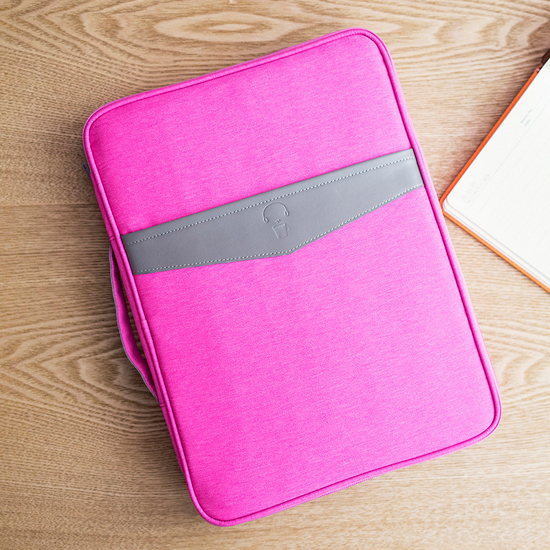 Document Houder Portfolio Organizer Reizen Waterdichte A4 Bestand Houder Paspoort Tablet Organizer Voor Kantoor Ipad Pen Notebooks: 8001-Pink