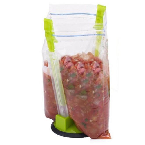 Baggy Rack For Ziploc Bag Holder Stand, Food Prep Bag/Plastic Freezer Bag Holder, Meal Planning/Prep Bag Holders, 6 Pack/6 Color