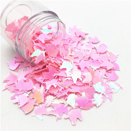 Pailetten 8*12 Mm Grote Eenhoorn Vorm Losse Pailletten Diy Ambachten Handgemaakte Niveau Toneelvoorstellingen Kleding Naaien Accessoires 10G: AB pink