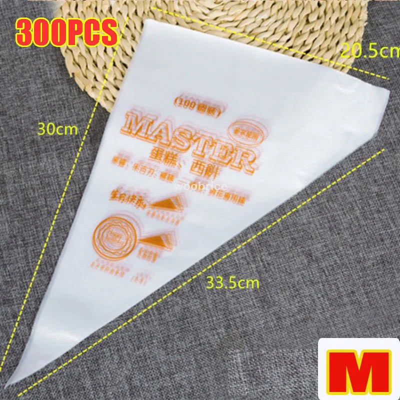Wegwerp Deegzakproducten Voor Cakes Piping Cake Slagroom Spuitzak Keuken Bakaccessoires Cake Designtips Tools: Licht Geel