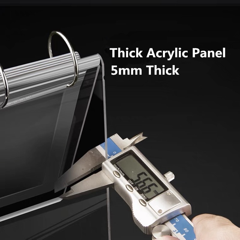 A6 Double Sided Table Top Acrylic Sign Holder Display Stand Poster Menu Holder Ad Frames For Office, Restaurant, Store