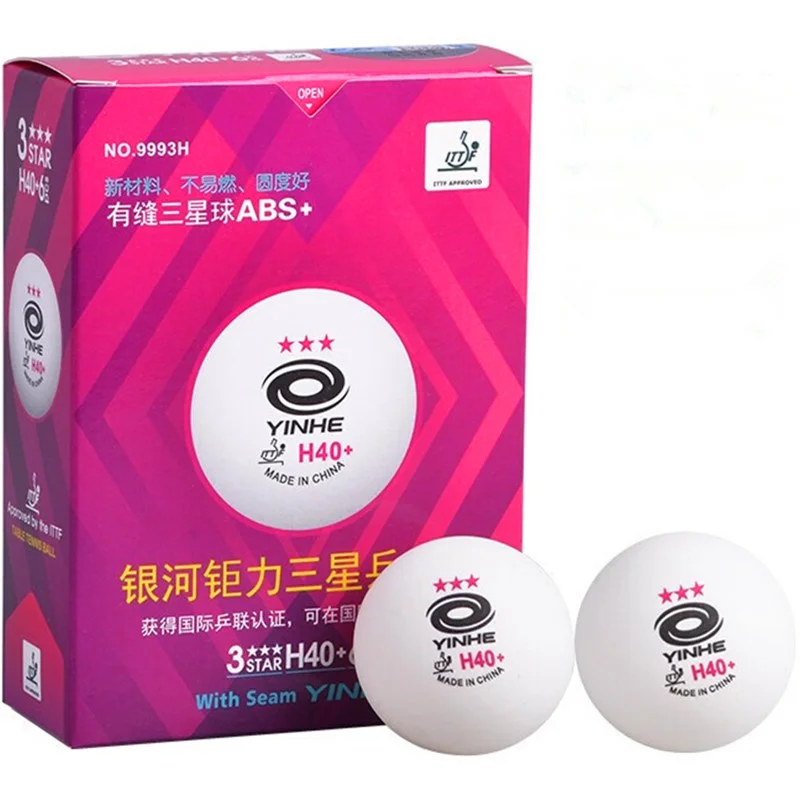 6/12 balls YINHE 3-Star Y40+ H40+ Table Tennis Balls (3 Star, Material 3-Star Seamed ABS Balls) Plastic Poly Ping Pong Balls