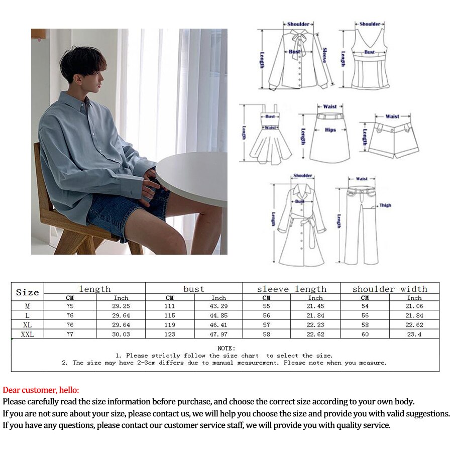 Autumn Solid Lapel Loose Shirt Men Korean Long-sleeved Single-breasted Slim Men's Shirt