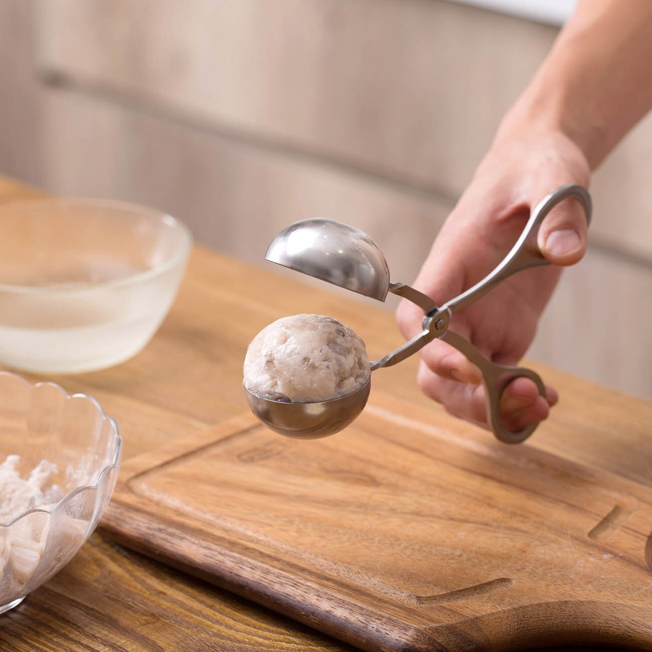 Moule à boulettes de viande en acier inoxydable 3.5/5CM de diamètre, bricolage, viande, riz, ustensiles de cuisine