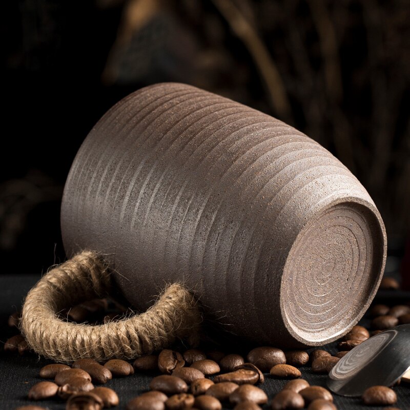 Japanese Ceramic Coffee Mugs Retro Handmade Tie Rope 300ml Tea Milk Glass Drinkware Cups and Mug for Home