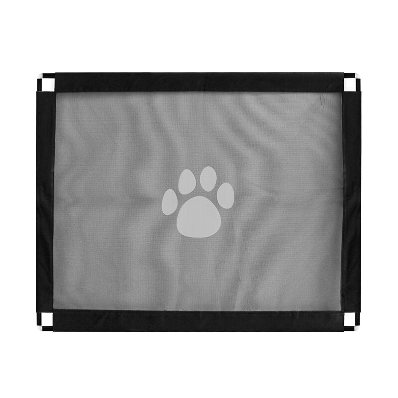 Valla de red para mascotas, barrera para perros, valla de seguridad aislada para mascotas, puerta de escaleras, corralito de malla transpirable plegable para perros: C 100x78cm