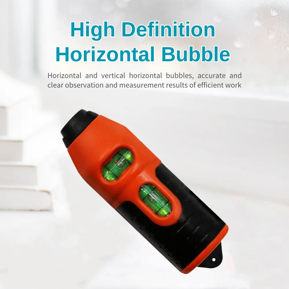 Mini niveau laser portable, projection de ligne laser horizontale verticale, Outils de mesure, Niveau à bulle vertical
