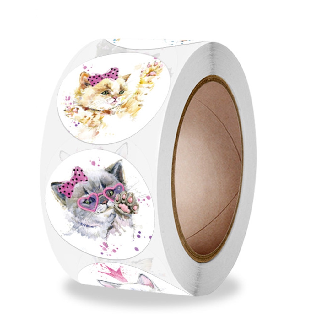 100-500pcs Teacher Reward Sticker Fun Motivation Cat Dog Sticker for School Teacher Student Stationery Stickers Kids: QY934-100pcs