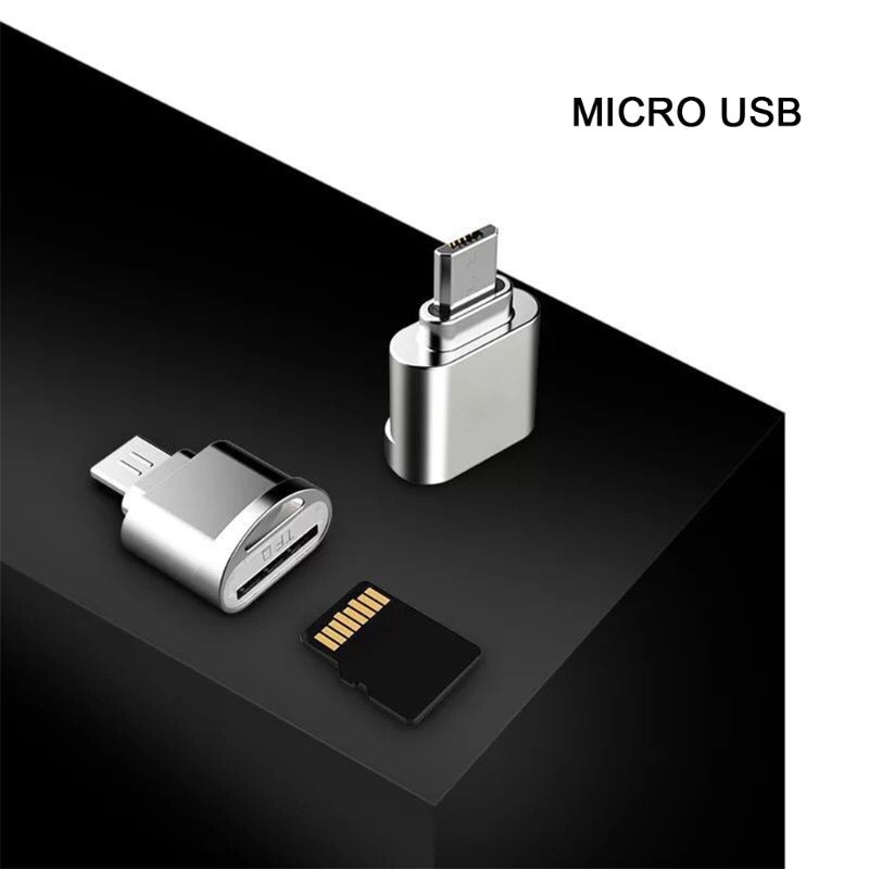 1pc Micro USB OTG TF Micro SD Kaartlezer Adapter Voor Samsung Xiaomi Huawei HTC Android Smart Telefoon Tablet
