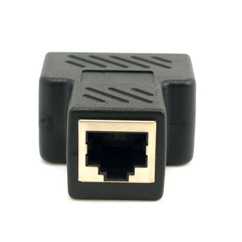 1pcs 1 A 2 LAN RJ45 Connettore Del Cavo di Rete Splitter Extender Plug Adapter Connettore DZ517 Splitter Adapter