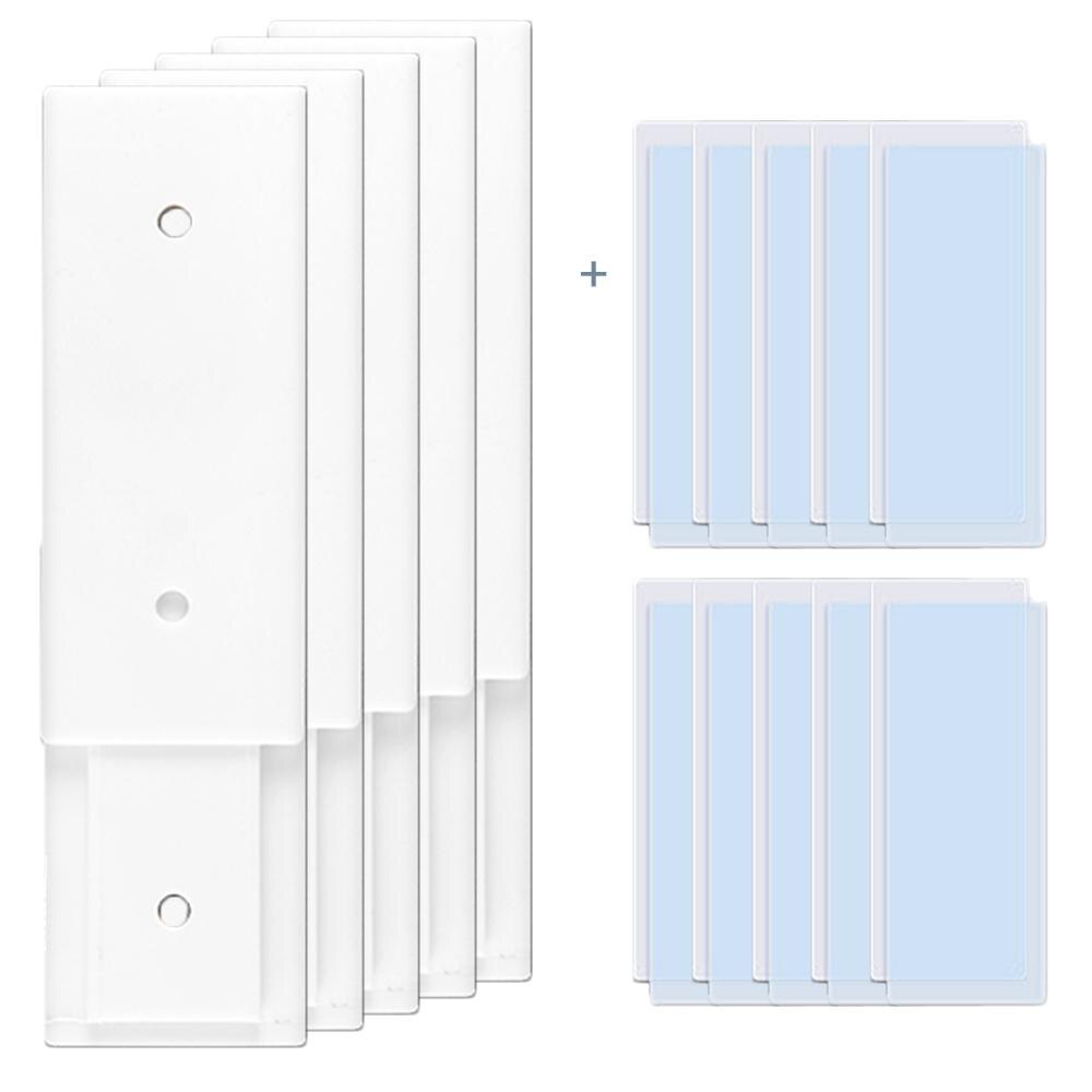 8/5/2/1Pcs Muur Plug Sticker Houder Zelfklevende Mount Fixator Power Strip Houder Opslag voor Sockets Muur Houder Plank Stand: 5pcs
