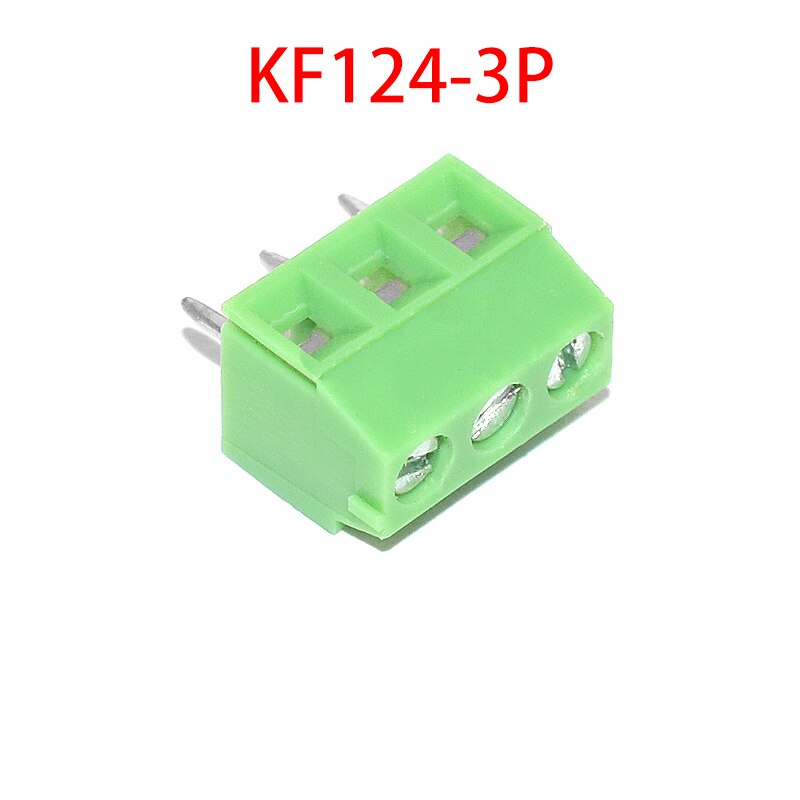 10 Stks/partij Originele 3.81Mm Toonhoogte Terminal KF124-2P 3PIN Splicable Connector Connector KF128L KF124
