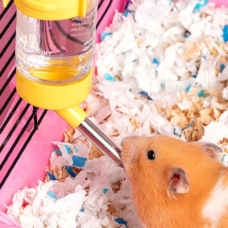Bebedero de plástico para hámster, botella de agua para animales pequeños, accesorios para mascotas