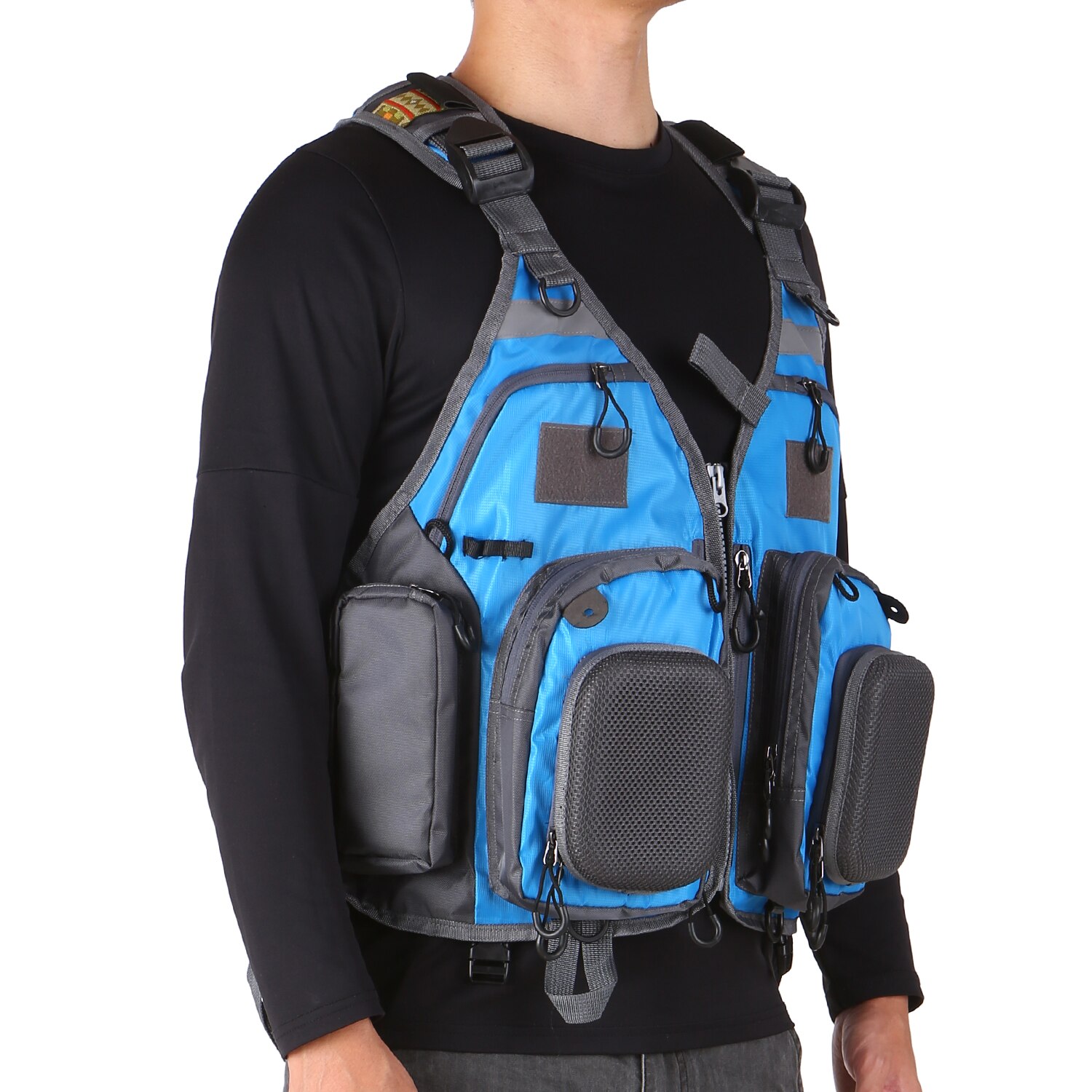 Lixada Outdoor Angeln Leben Atmungsaktive Multi-Taschen Padded Weste 209lb Lager Angeln Jacke Schwimmen Segeln Angeln Kleidung